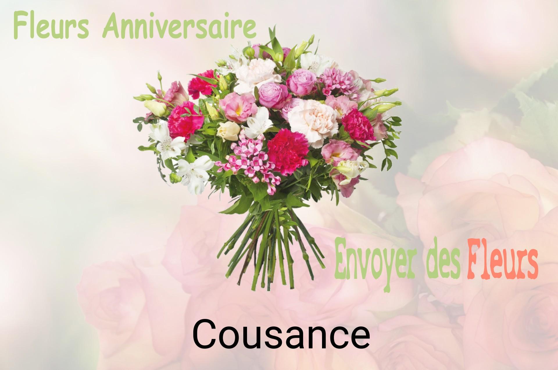 Bouquet de fleurs d’anniversaire livré à Cousance